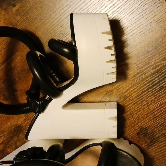 Lemon Drop by Privileged Black Platform Heels - Picture 3 of 5